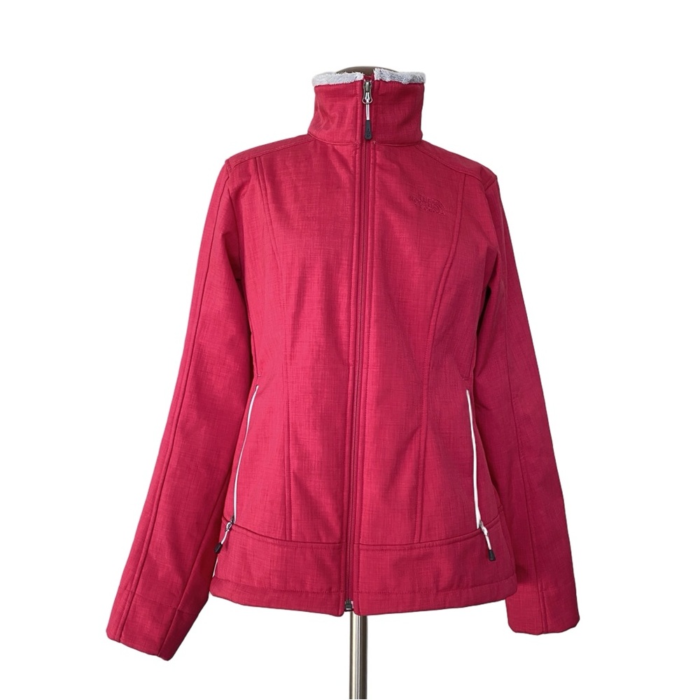 The North Face Fleece Lined Chromium Thermal Jacket Soft Shell Pink Size M
